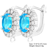 18K Plated Fastener Earwires Basic Earring Hooks for DIY Women Earrings