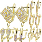 18K Silver Plated Fasteners Earwire Hooks For DIY Earrings