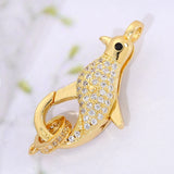 18K Plated Spring Fastener Lock Clasps for Jewelry Making
