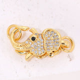 18K Plated Spring Fastener Lock Clasps for Jewelry Making