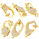 18K Plated Spring Fastener Lock Clasps for Jewelry Making