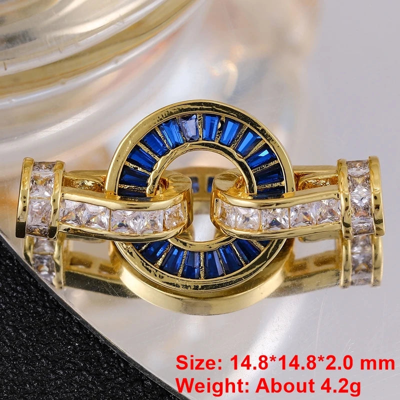 18K Plated Spring Fastener Lock Clasps for Jewelry Making