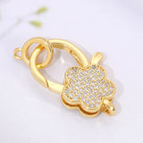 18K Plated Spring Fastener Lock Clasps for Jewelry Making
