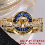 18K Plated Spring Fastener Lock Clasps for Jewelry Making