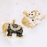 18K Gold Plated Zircon Hamsa Hand Charms