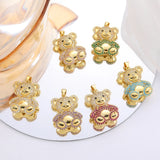 18K Gold Plated Zircon Hamsa Hand Charms