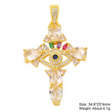 18K Plated Cowrie Evil Eye Charms for DIY Talisman Pendant