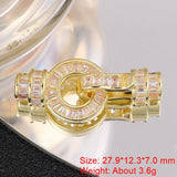 18K Silver Plated Bead Pearls Jewelry Fastener Locks Closure