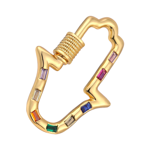 Screw Lock Carabiner Clasps Accessories for DIY Mesh Chains