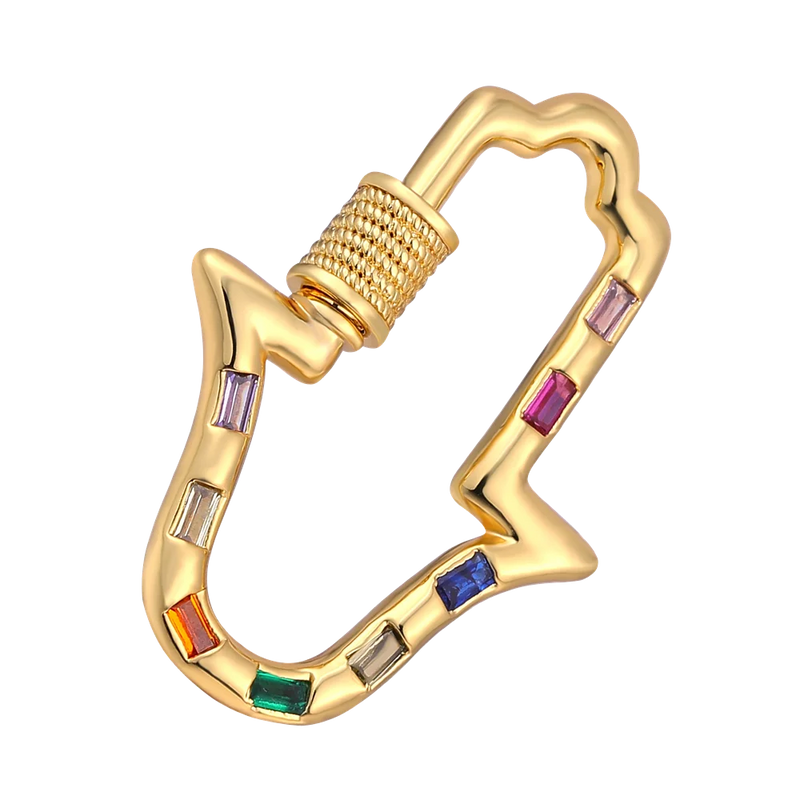 Screw Lock Carabiner Clasps Accessories for DIY Mesh Chains