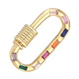 Screw Lock Carabiner Clasps Accessories for DIY Mesh Chains