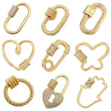 Screw Lock Carabiner Clasps Accessories for DIY Mesh Chains