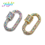 Spiral Locket Pendant Carabiner Clasps for DIY Punk Chains Jewelry