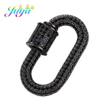 Spiral Locket Pendant Carabiner Clasps for DIY Punk Chains Jewelry