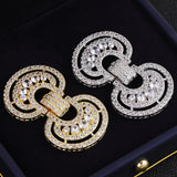 CZ Multirows Closure Fasteners Lock Clasp for DIY Jewelry Making