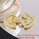 CZ Multirows Closure Fasteners Lock Clasp for DIY Jewelry Making