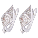 Silver Plated Ear Wire Earring Hooks for DIY Earrings