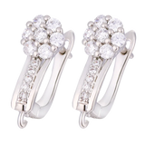 Silver Plated Ear Wire Earring Hooks for DIY Earrings