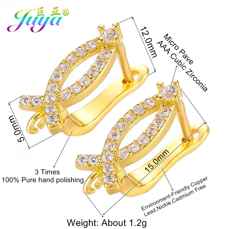 Gold/Silver Earring Hooks Leverback Earwire for Earrings Making