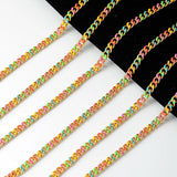 Enamel Mesh Cuba Chains for Jewelry Making