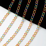 Enamel Mesh Cuba Chains for Jewelry Making