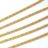 Enamel Mesh Cuba Chains for Jewelry Making