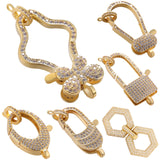 Gold/Silver Plated Fastener Locks Lobster Clasps Jewelry Making