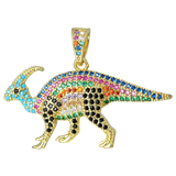 Rainbow Dino Charms For DIY Necklace Making