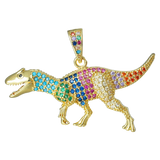 Rainbow Dino Charms For DIY Necklace Making