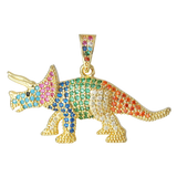 Rainbow Dino Charms For DIY Necklace Making