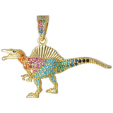 Rainbow Dino Charms For DIY Necklace Making