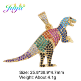 Rainbow Dino Charms For DIY Necklace Making