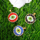 18K Plated Tree Of Life Sun Moon Charm Pendants