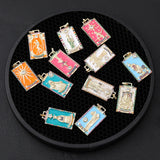 Colorful Enamel Moon Star Evil Eye Charms for DIY Jewelry Making