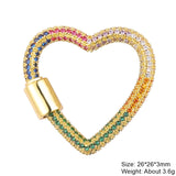 Screw Bolt Fasteners Carabiner Clasps for DIY Mesh Chains Jewelry