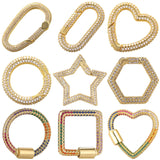Screw Bolt Fasteners Carabiner Clasps for DIY Mesh Chains Jewelry