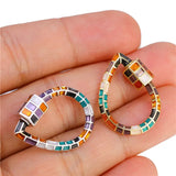 Rainbow Lock Carabiner Screw Clasp Jewelry Hanging Chain Pendants