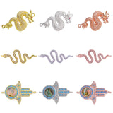 Gold/Rose Charms Snake Connectors for DIY Jewelry