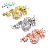 Gold/Rose Charms Snake Connectors for DIY Jewelry
