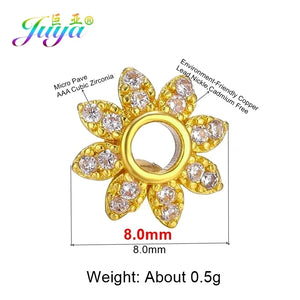 Women's Flower Spacers Charm Beads for DIY Earrings