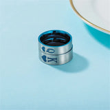 Smooth Stainless Steel Rings Sliver Couple Women Men Wedding Jewelry