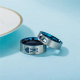 Smooth Stainless Steel Rings Sliver Couple Women Men Wedding Jewelry