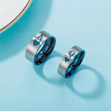 Smooth Stainless Steel Rings Sliver Couple Women Men Wedding Jewelry