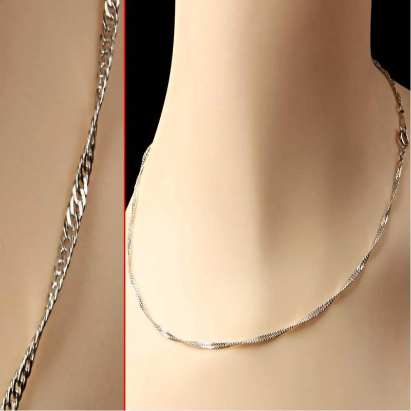 K vrak Necklace Chain for Men Women, Stainless Steel Link Chain Necklace