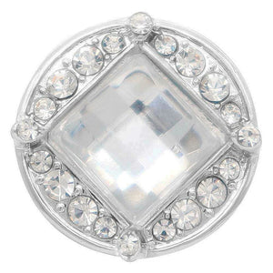 Butterfly Crystal Birthstone Snap Button Bracelet