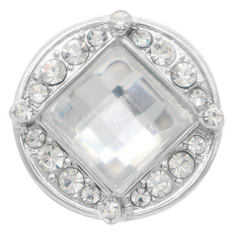 Butterfly Crystal Birthstone Snap Button Bracelet