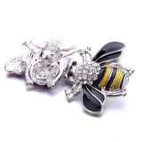 18mm Flower Love Crystal Gemstone Snap Button DIY Bracelet