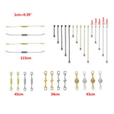 K3ND 31 Pcs Magnet Buckle Bracelet Necklace Set Rhinestone Magnetic Buckles