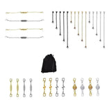 K3ND 31 Pcs Magnet Buckle Bracelet Necklace Set Rhinestone Magnetic Buckles