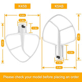 K5AB K5SS Kitchen Mixer Aid Coated Flat Beater Replacement for W10807813